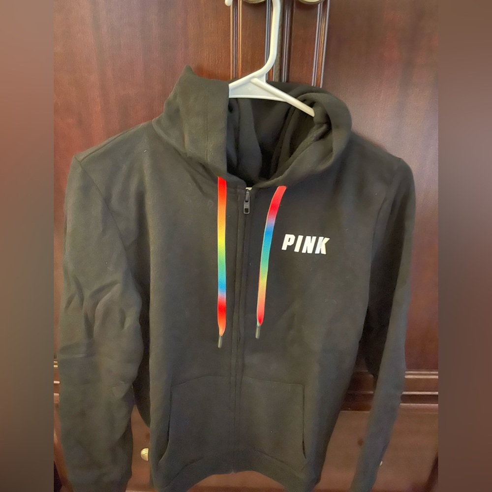 Women’s Pink blinged hoodie.